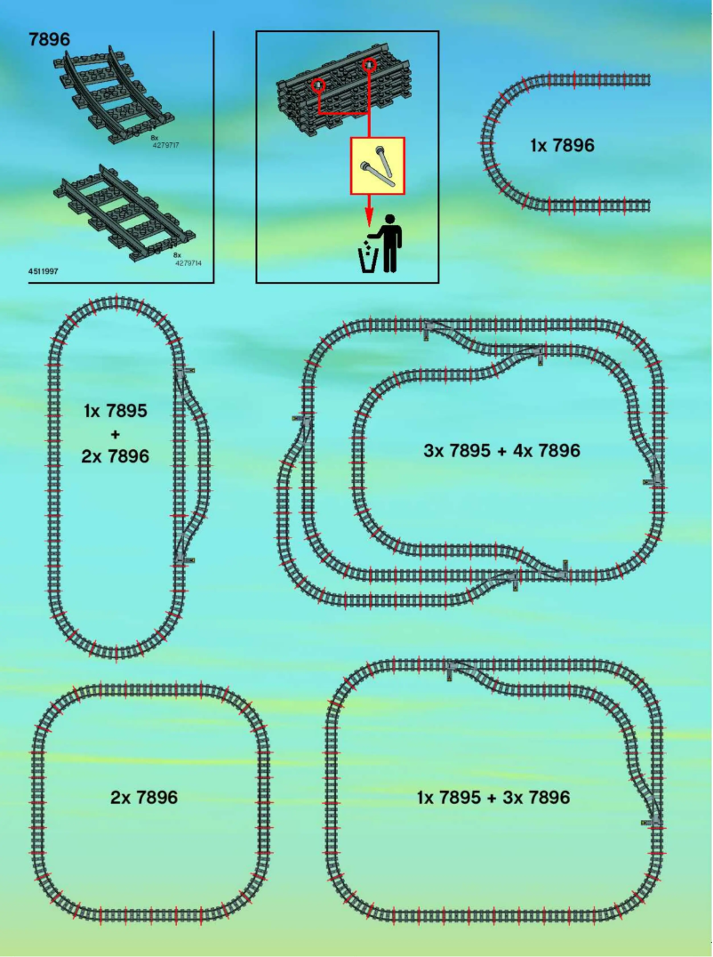 Page n°1 - Manuel utilisateur Lego Straight & Curved Rails