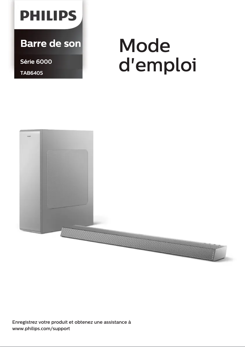 Page 1 de la notice Manuel utilisateur Philips TAB6405