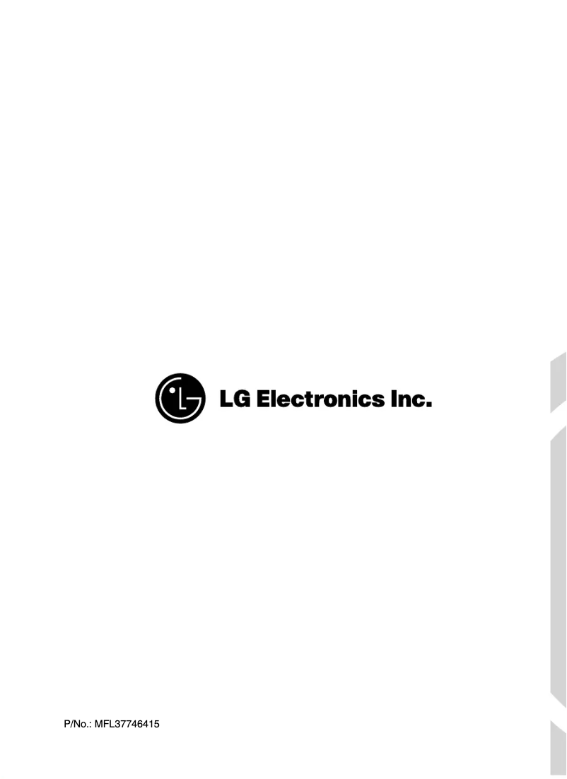 Page 1 de la notice Manuel utilisateur LG WD-10390NDK