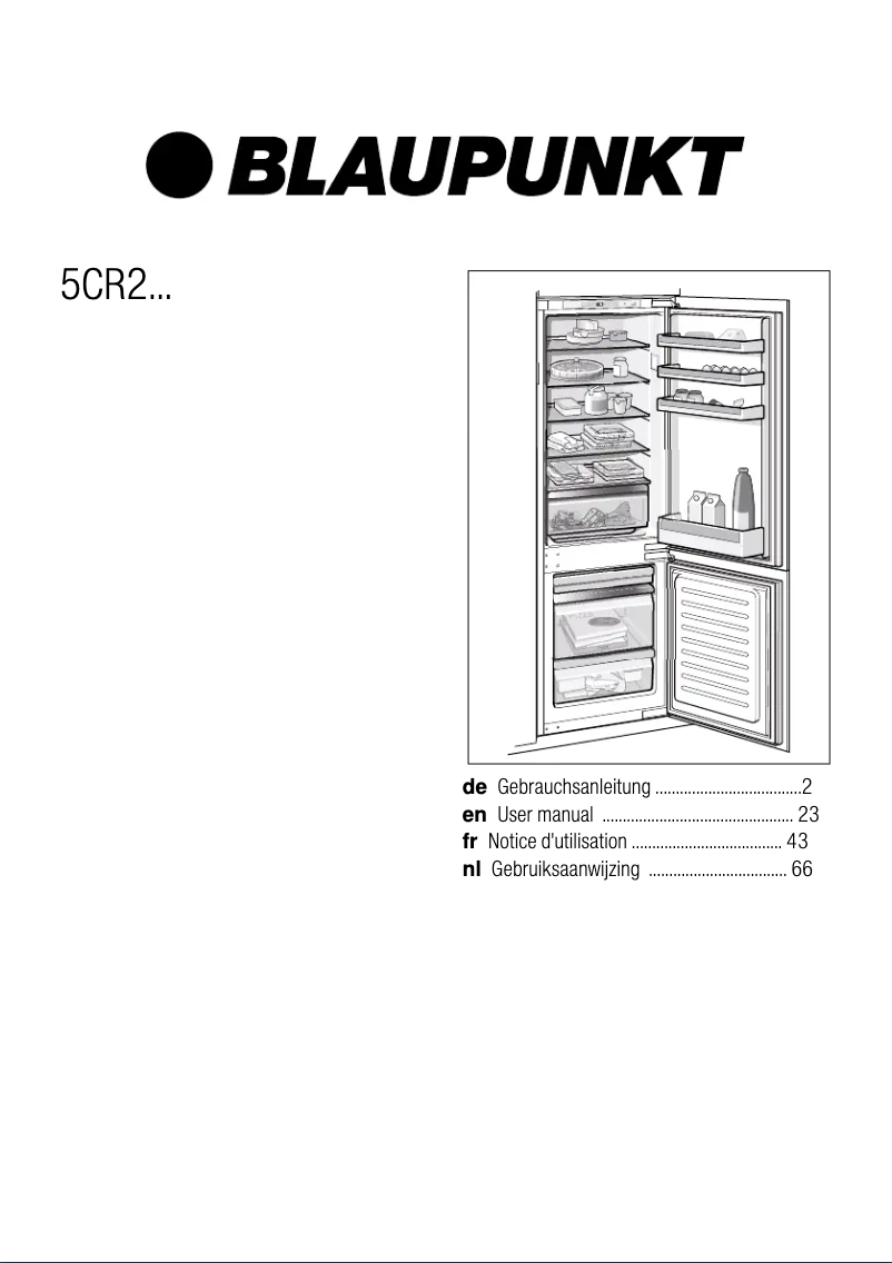 Page 1 de la notice Mode d'emploi Blaupunkt 5CR28630