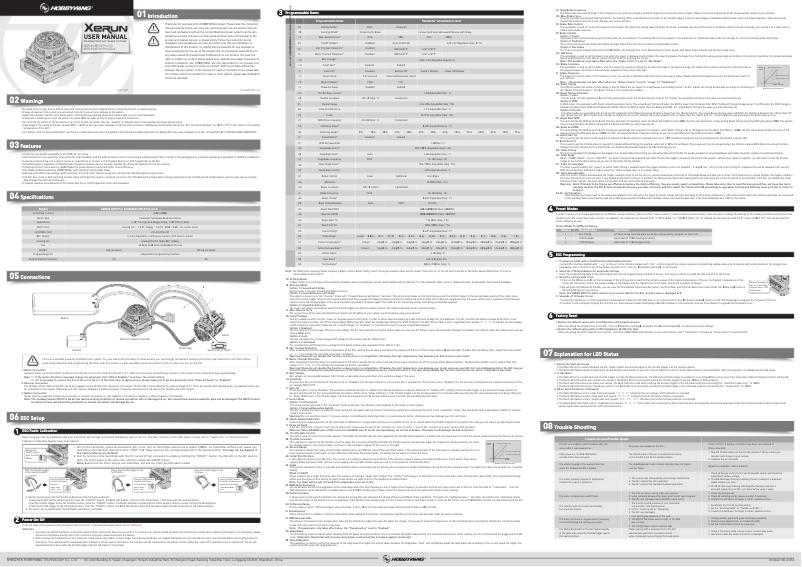 Image de la première page du manuel de l'appareil XeRun XR10 Pro G3