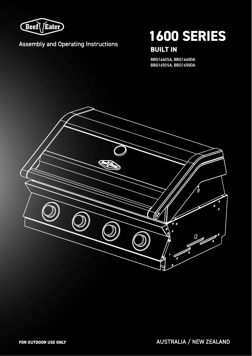 Página 1 del manual Manual de usuario BeefEater BBG1650SA