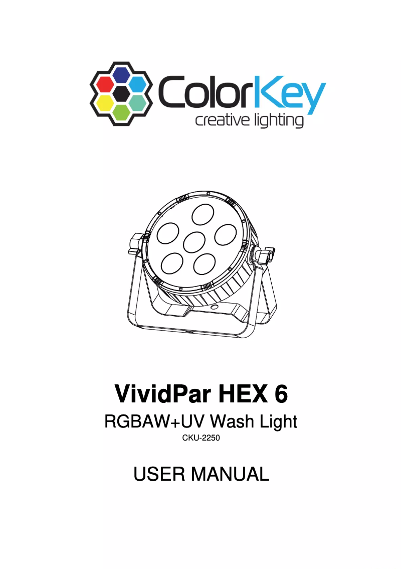 Page n°1 - Manuel utilisateur ColorKey VividPar Hex 6
