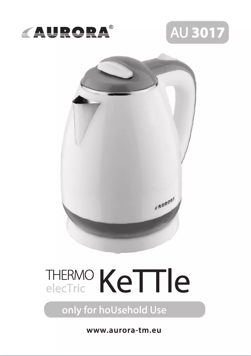 Image de la première page du manuel de l'appareil AU3017