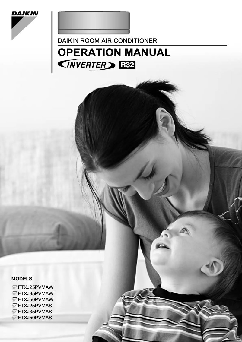 Page 1 de la notice Manuel utilisateur Daikin Zena FTXJ50PVMAS