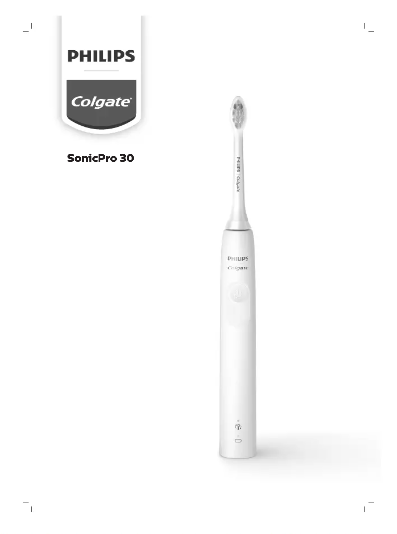 Image de la première page du manuel de l'appareil Colgate SonicPro 30 PC0815