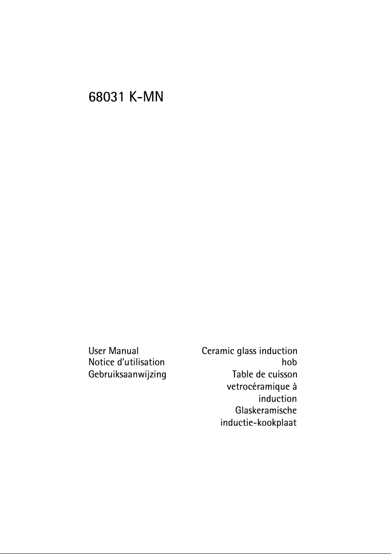 Image de la première page du manuel de l'appareil 68031 KMN