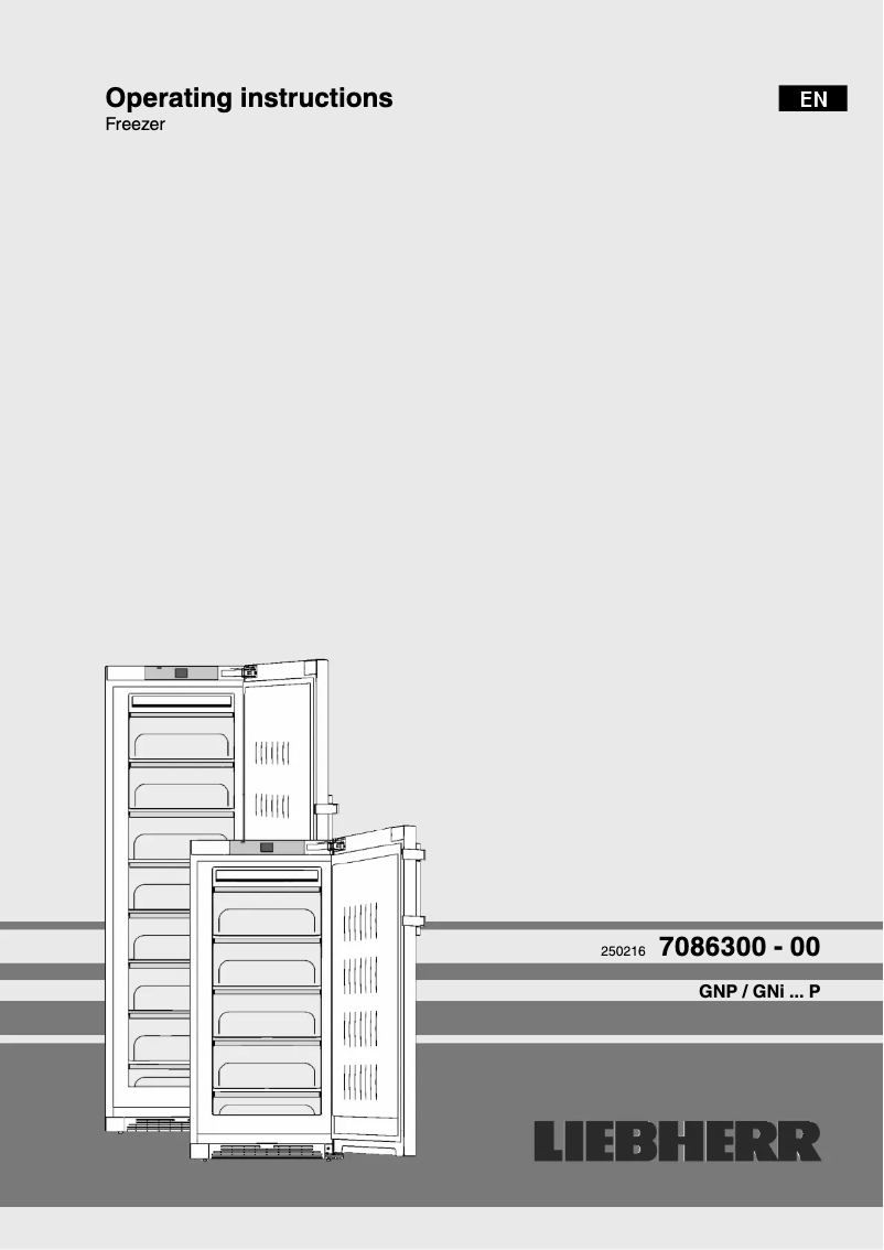 Image de la première page du manuel de l'appareil GNP 3255 Premium NoFrost