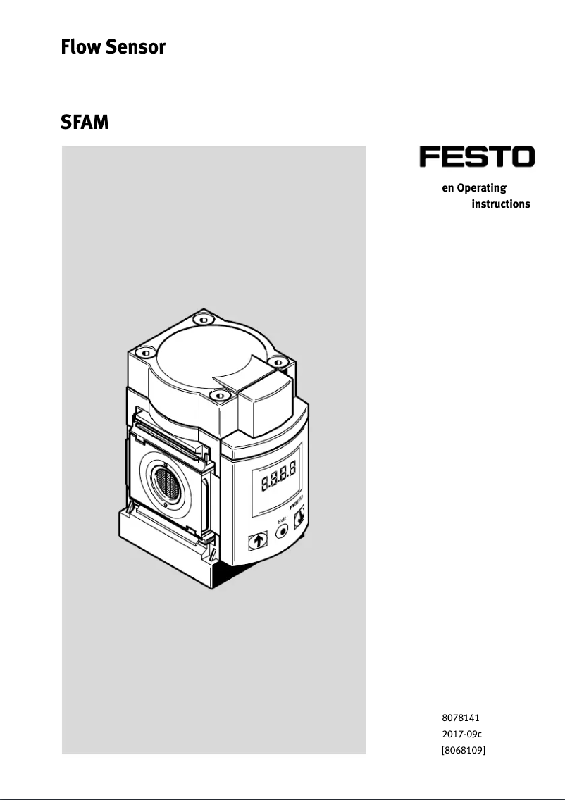 Page n°1 - Manuel utilisateur Festo SFAM-62-3000L-TG12-2SA-M12