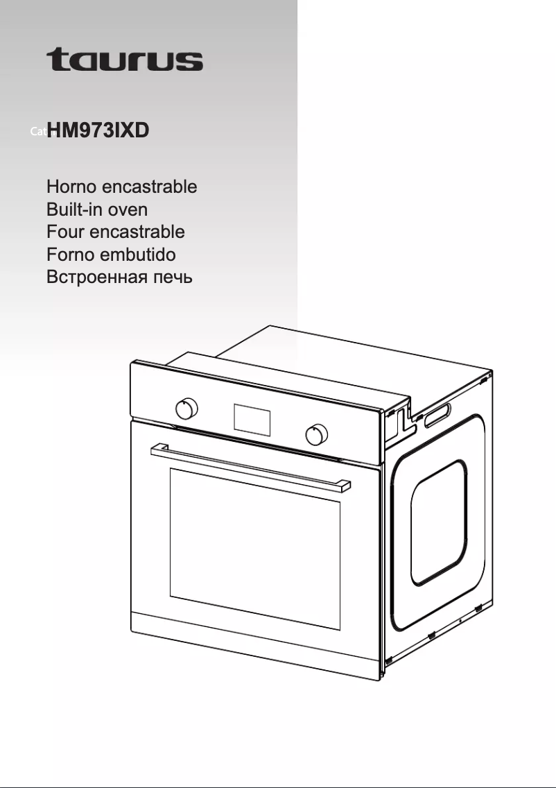 Page 1 de la notice Manuel utilisateur Taurus HM973IXD