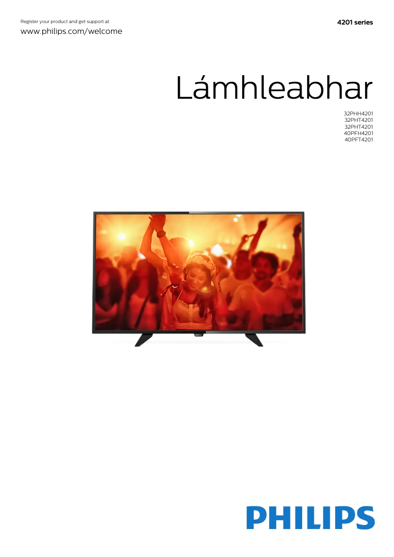 Page n°1 - Manuel utilisateur Philips 4000 series 32PHT4201