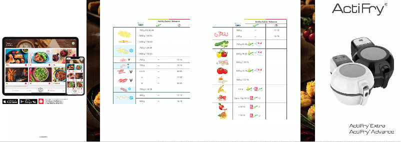 Page 1 de la notice Manuel utilisateur Tefal Actifry Advance FZ7278