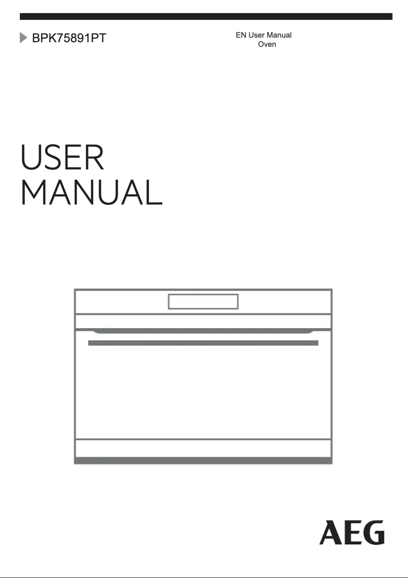 Page 1 de la notice Manuel utilisateur AEG BPK75891PT