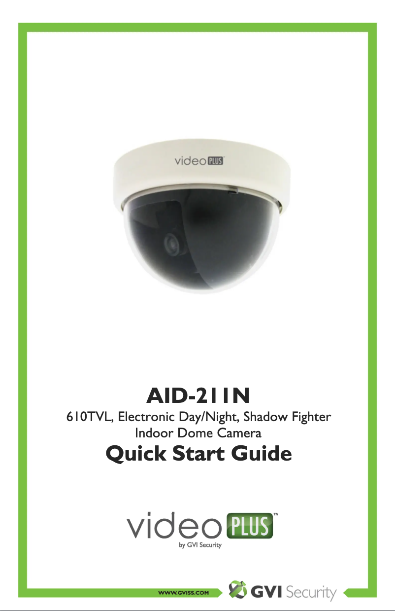 Página 1 del manual Manual de usuario GVI Security videoPLUS AID-211N