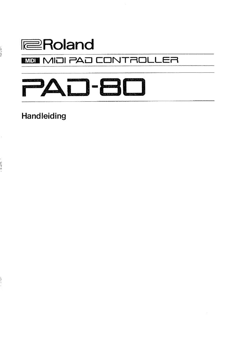 Image de la première page du manuel de l'appareil PAD-80