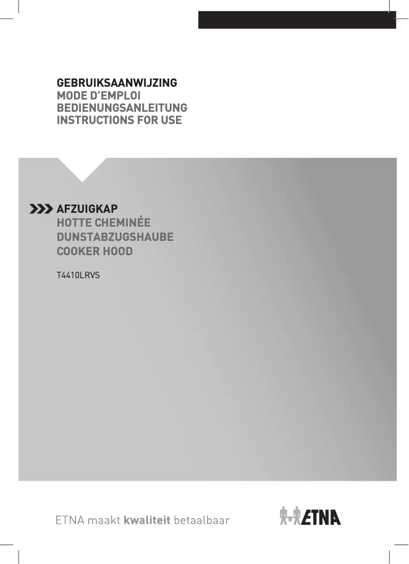 Image de la première page du manuel de l'appareil T4410LRVS