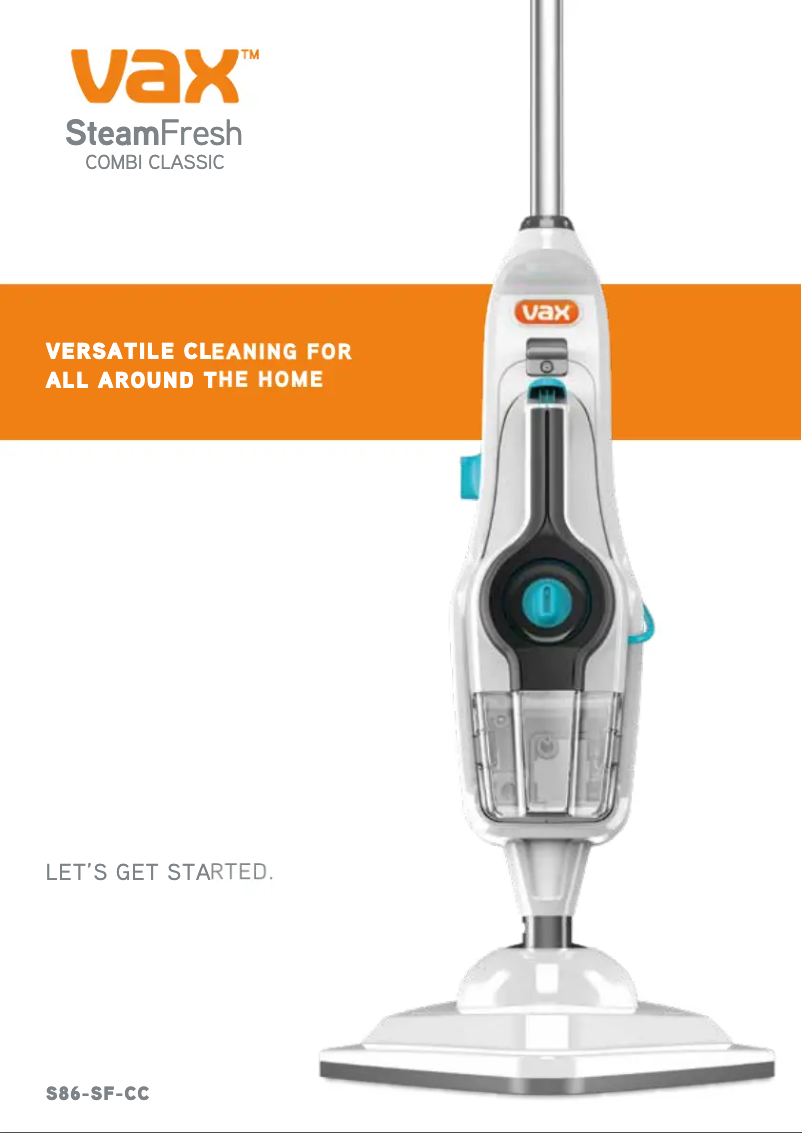 Página 1 del manual Manual de usuario Vax Steam Steam S86-SF-C