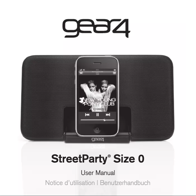 Image de la première page du manuel de l'appareil StreetParty Size 0 Blue