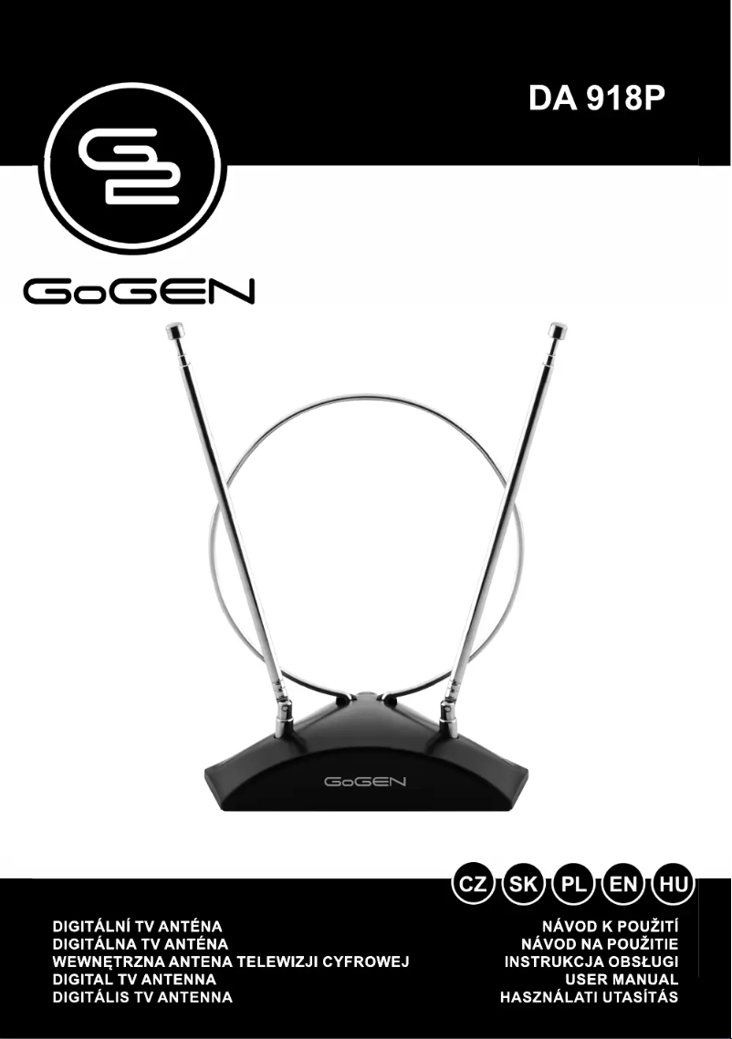 Page 1 de la notice Manuel utilisateur GoGen DA918P