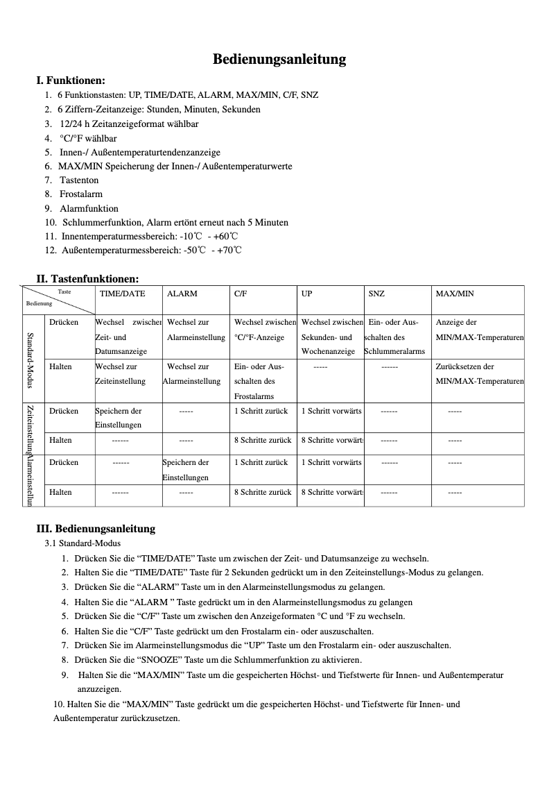 Image de la première page du manuel de l'appareil WS 7037