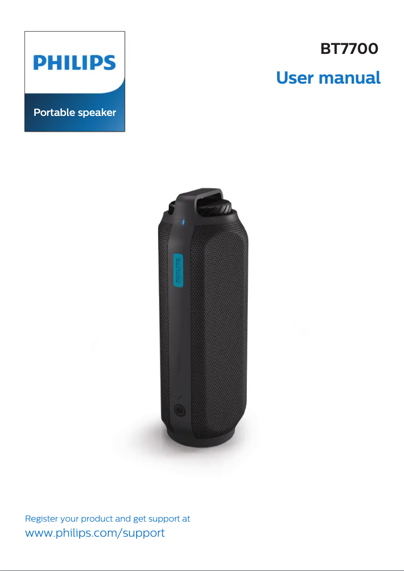 Image de la première page du manuel de l'appareil BT7700B