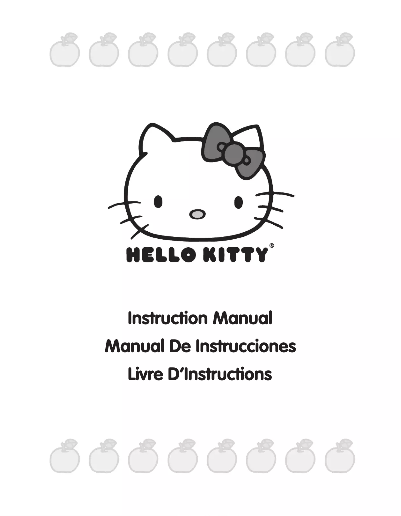 Page 1 de la notice Manuel utilisateur Janome Hello Kitty 18750