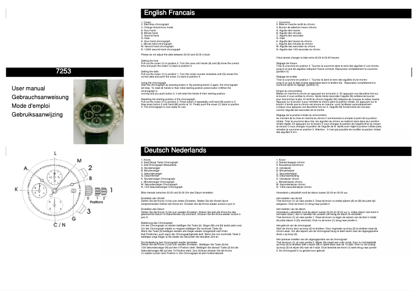 Image de la première page du manuel de l'appareil 7253