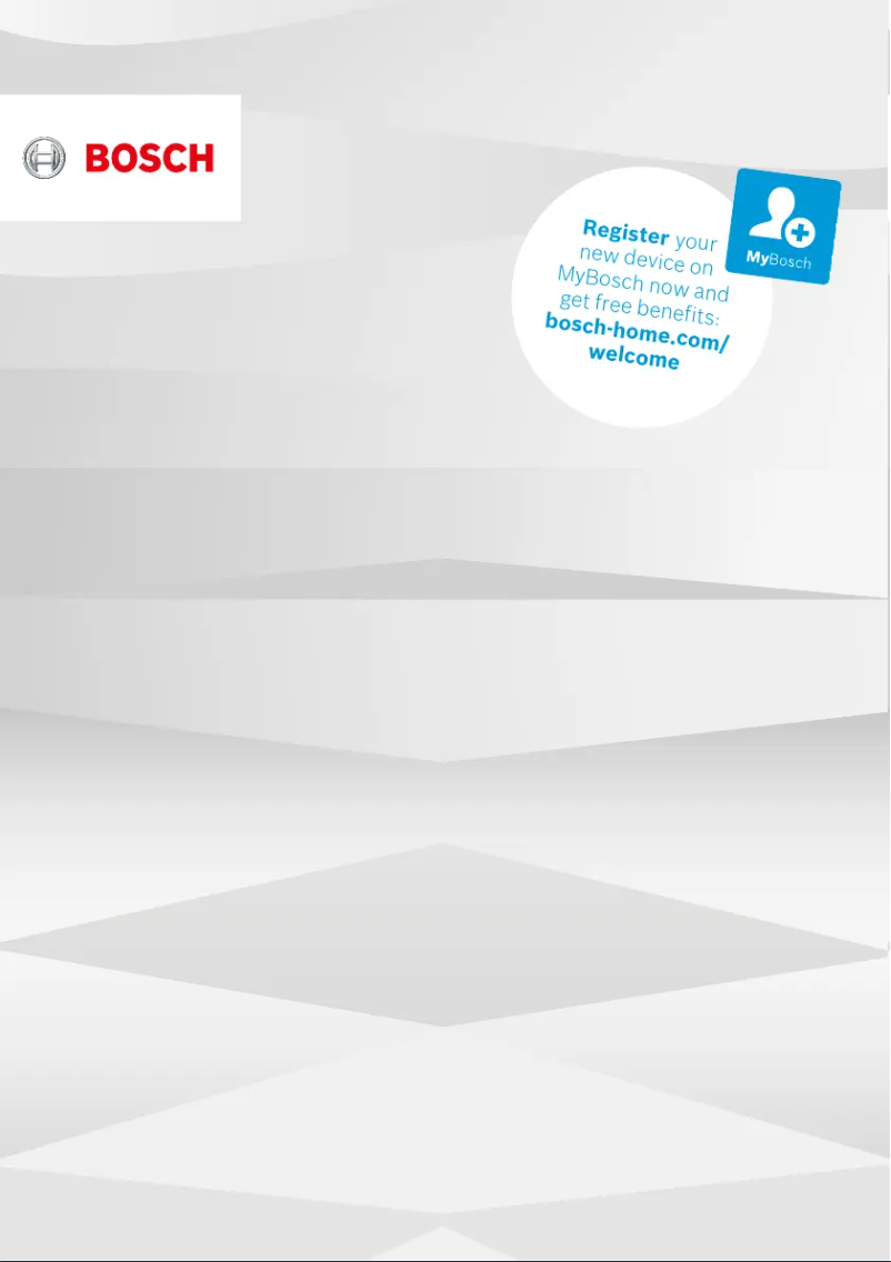 Page n°1 - Mode d'emploi Bosch SBD8TC800E