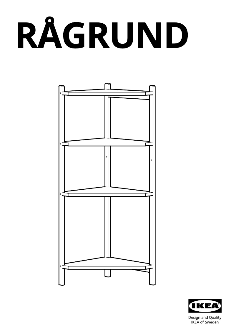 Página 1 del manual Manual de usuario Ikea RÅGRUND 202.530.82