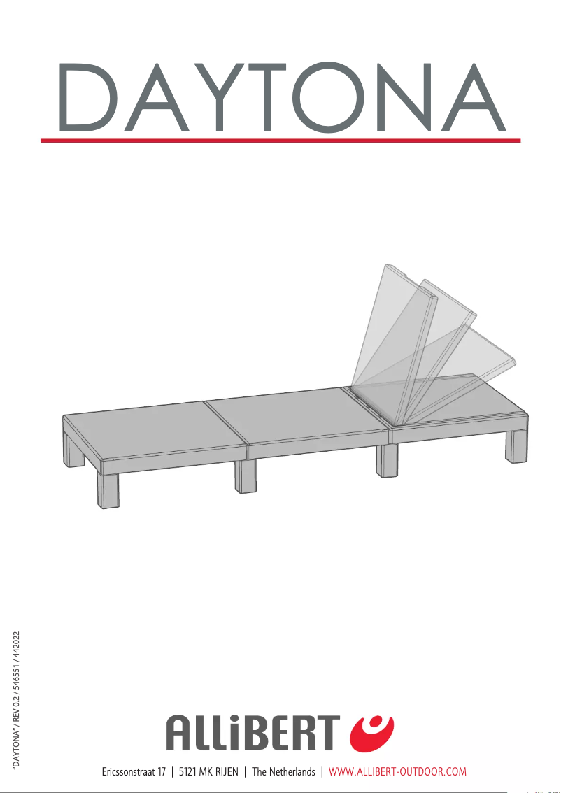 Page 1 de la notice Manuel utilisateur Keter Daytona