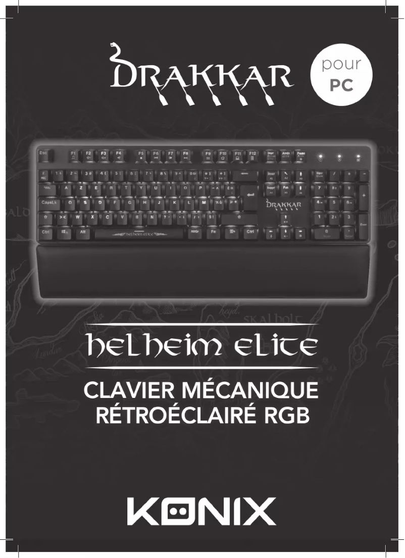 Page 1 de la notice Manuel utilisateur Konix Drakkar Helheim Elite