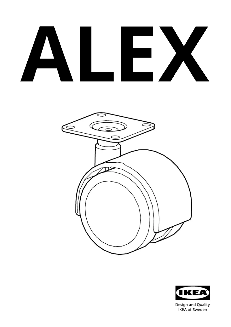 Página 1 del manual Manual de usuario Ikea ALEX 104.806.07