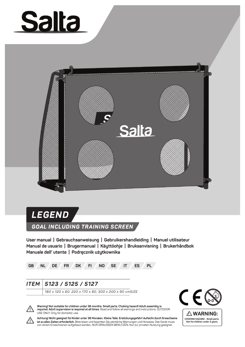 Page 1 de la notice Manuel utilisateur Salta Legend 5125