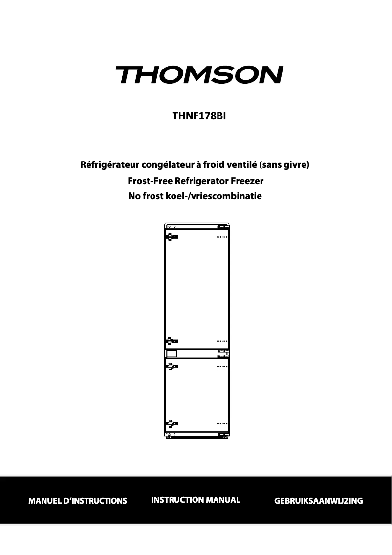 Page 1 de la notice Manuel utilisateur Thomson THNF 178 BI