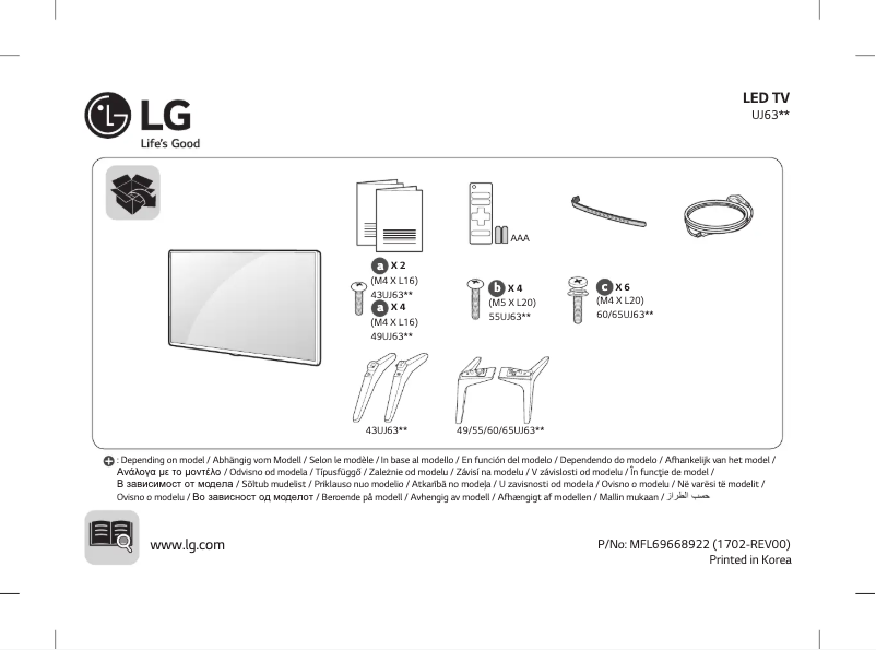 Página 1 del manual Manual de usuario LG 43UJ6307