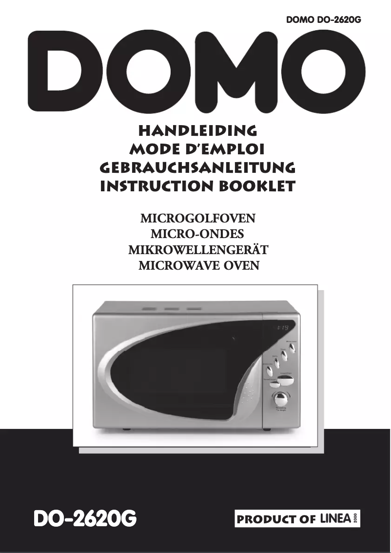 Image de la première page du manuel de l'appareil DO2620G