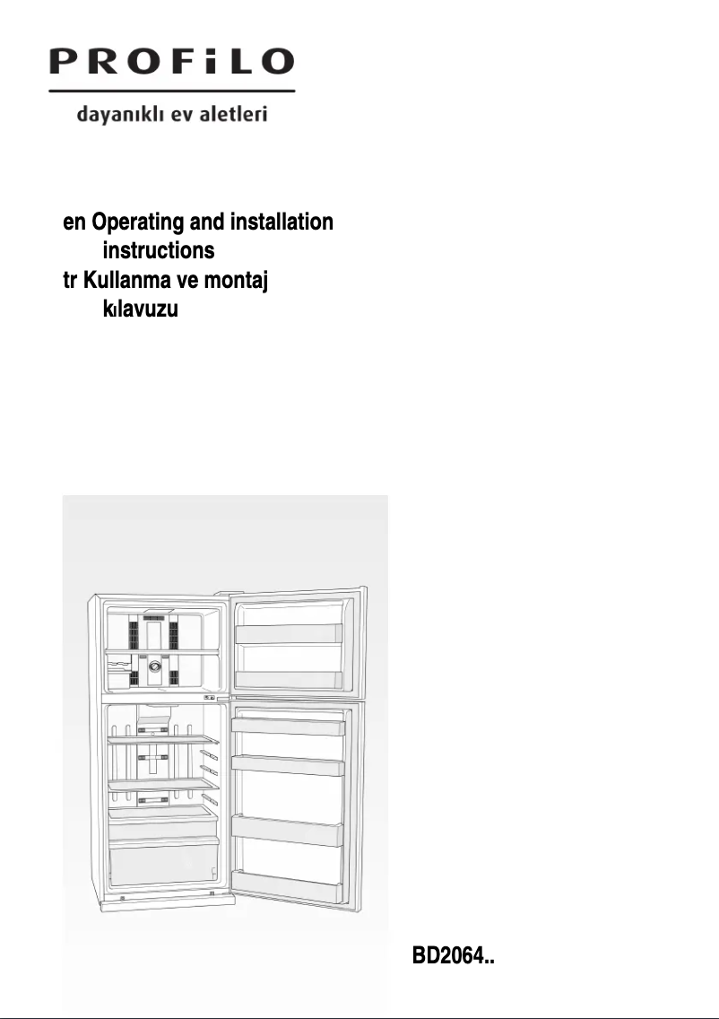 Image de la première page du manuel de l'appareil BD2164L2VN