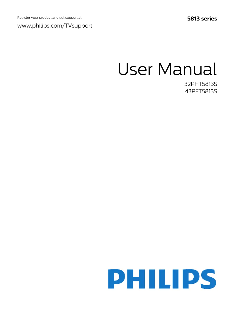 Página 1 del manual Manual de usuario Philips 32PHT5813S