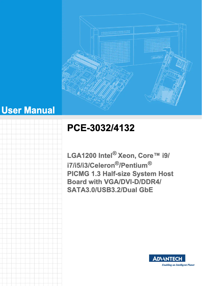 Página 1 del manual Manual de usuario Advantech PCE-4132G2-00A1
