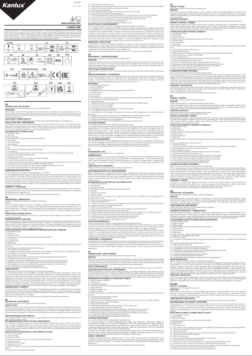 Image de la première page du manuel de l'appareil LINUS LED 7W-NW