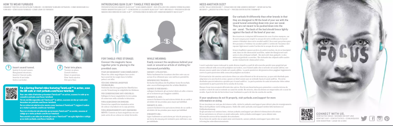 Page 1 de la notice Manuel utilisateur JBL Yurbuds Focus 300