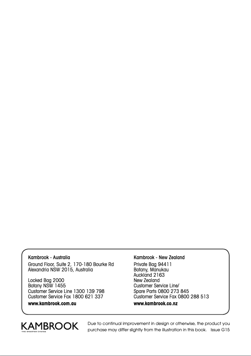 Page n°1 - Manuel utilisateur Kambrook KRC405BSS