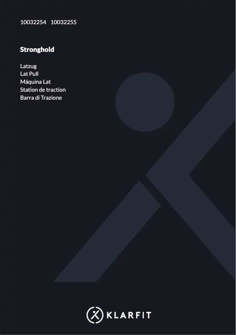 Image de la première page du manuel de l'appareil Stronghold