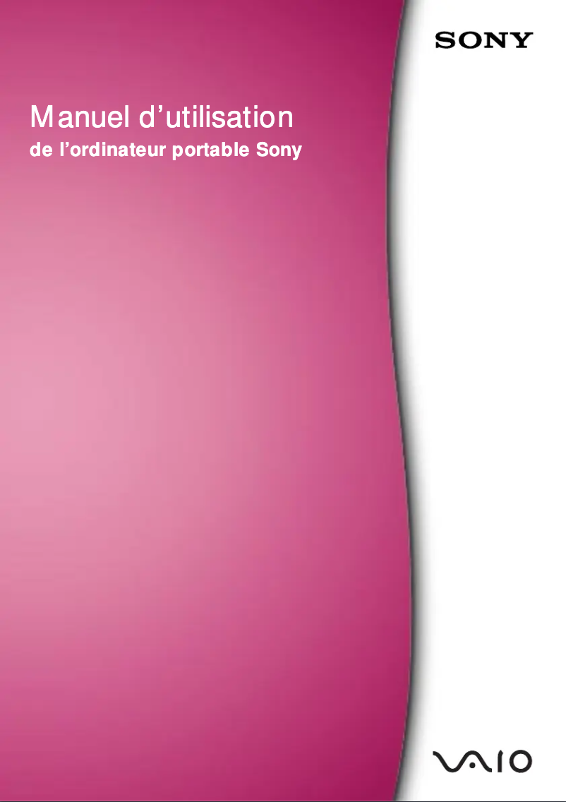 Page n°1 - Manuel utilisateur Sony Vaio PCG-F250