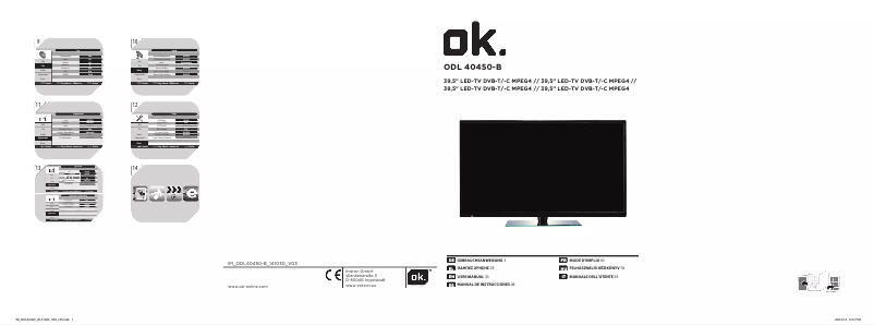 Page n°1 - Manuel utilisateur OK ODL 40450-B