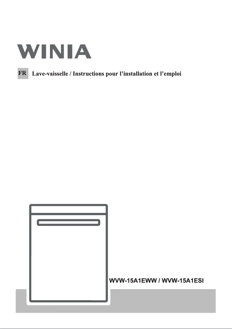 Page 1 de la notice Manuel utilisateur Winia WVW-15A1EWW