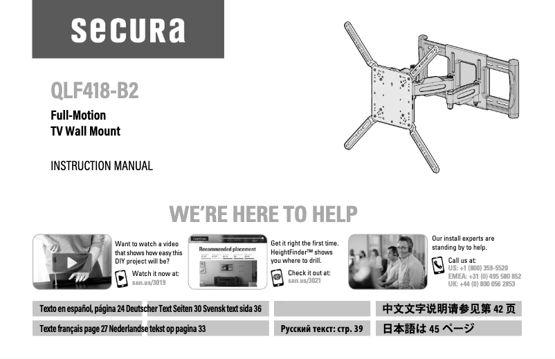 Page n°1 - Manuel utilisateur Secura QLF418-B2