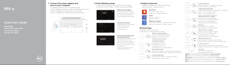 Page 1 de la notice Manuel utilisateur Dell XPS 9Q33