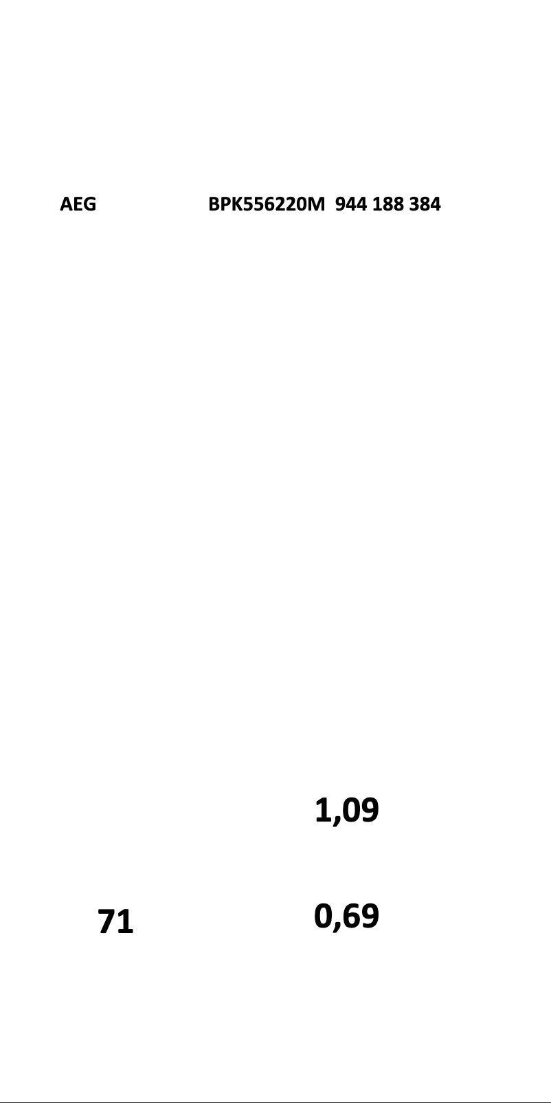 Image de la première page du manuel de l'appareil BPK556220M