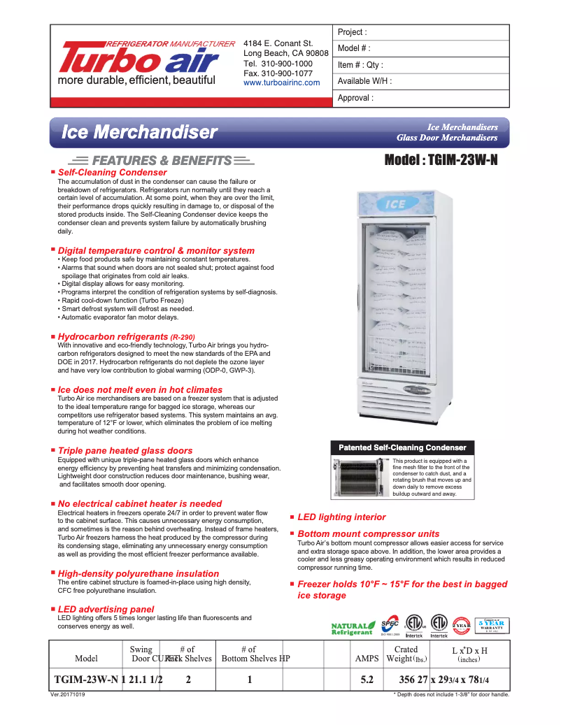 Imagen de la primera página del manual del dispositivo TGIM-23